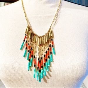 Necklace | Beaded on Gold 20” Chain